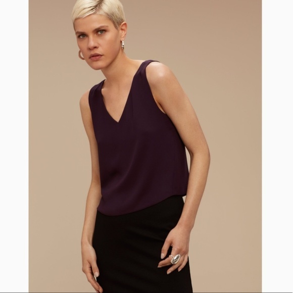 Babaton Murphy Blouse in Purple (Aritzia) - Picture 1 of 4